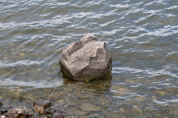 Rock with water