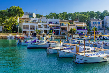 Beautiful Portopetro sea port on Mallorca island - Spain