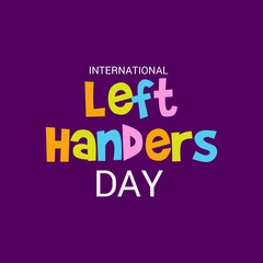 International Left-handers Day.