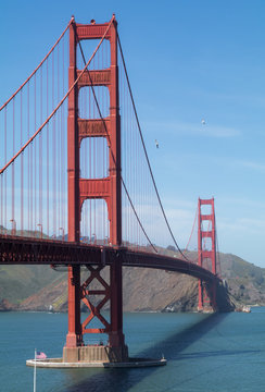 Golden Gate Bridge Vertical Photo