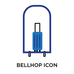 Obraz premium bellhop icons isolated on white background. Modern and editable bellhop icon. Simple icon vector illustration.