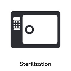 sterilization icon isolated on white background. Simple and editable sterilization icons. Modern icon vector illustration.