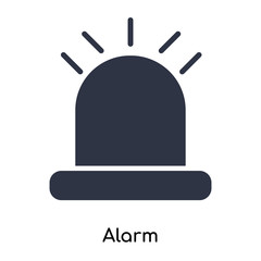 alarm icon isolated on white background. Simple and editable alarm icons. Modern icon vector illustration.