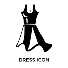 dress icons isolated on white background. Modern and editable dress icon. Simple icon vector illustration.