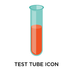 test tube icons isolated on white background. Modern and editable test tube icon. Simple icon vector illustration.