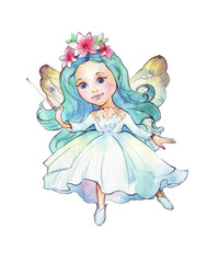 little watercolor fairy