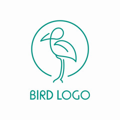 Minimalist Bird Logo Design Concept Creative