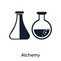 alchemy icons isolated on white background. Modern and editable alchemy icon. Simple icon vector illustration.