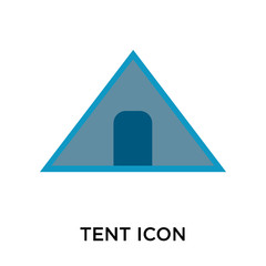 tent icons isolated on white background. Modern and editable tent icon. Simple icon vector illustration.