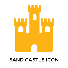 sand castle icon isolated on white background. Simple and editable sand castle icons. Modern icon vector illustration.