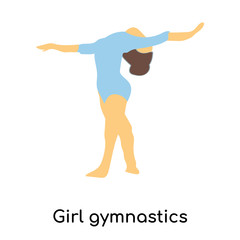 girl gymnastics icon isolated on white background. Simple and editable girl gymnastics icons. Modern icon vector illustration.