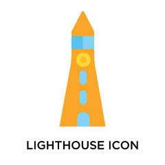 lighthouse icon isolated on white background. Simple and editable lighthouse icons. Modern icon vector illustration.