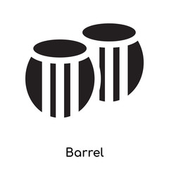 Barrel icon vector sign and symbol isolated on white background, Barrel logo concept