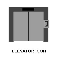 elevator icons isolated on white background. Modern and editable elevator icon. Simple icon vector illustration.