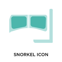 snorkel icons isolated on white background. Modern and editable snorkel icon. Simple icon vector illustration.