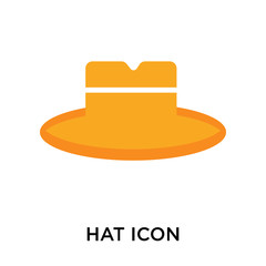 hat icon isolated on white background. Simple and editable hat icons. Modern icon vector illustration.