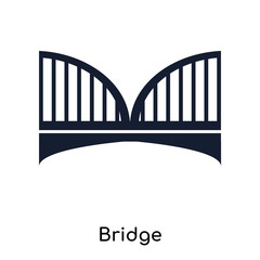 bridge icons isolated on white background. Modern and editable bridge icon. Simple icon vector illustration.