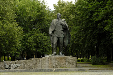 Monument to the famous Belarusian poet Yanka Kupala