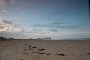 Industry along the beach
