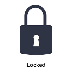 locked icon isolated on white background. Simple and editable locked icons. Modern icon vector illustration.
