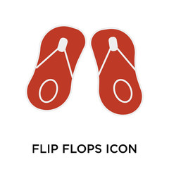Fototapeta premium flip flops icons isolated on white background. Modern and editable flip flops icon. Simple icon vector illustration.