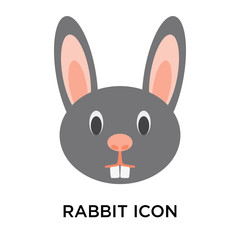rabbit icons isolated on white background. Modern and editable rabbit icon. Simple icon vector illustration.