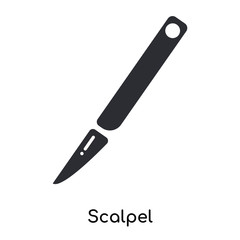 scalpel icon isolated on white background. Simple and editable scalpel icons. Modern icon vector illustration.