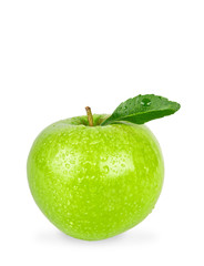 Granny Smith Apple Isolated on a White Background with Clipping Path