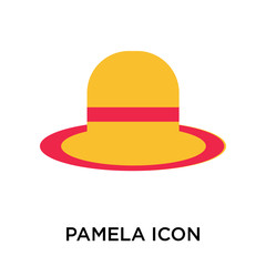 pamela icon isolated on white background. Simple and editable pamela icons. Modern icon vector illustration.