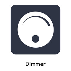 dimmer icon isolated on white background. Simple and editable dimmer icons. Modern icon vector illustration.