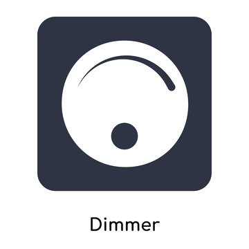 dimmer icon isolated on white background. Simple and editable dimmer icons. Modern icon vector illustration.