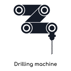 drilling machine icons isolated on white background. Modern and editable drilling machine icon. Simple icon vector illustration.