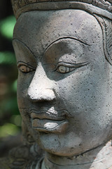Fototapeta na wymiar Deva statue made from clay.