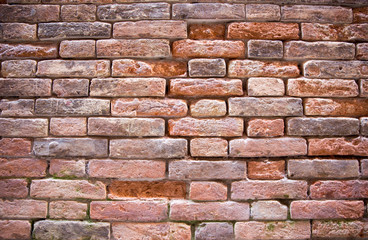 Obraz premium old red brick wall texture background