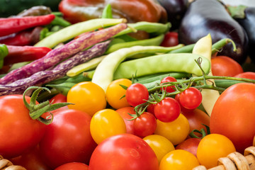 composition (still life) of various vegetables, italian food