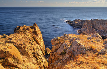 Beautiful landscape on rocky shore