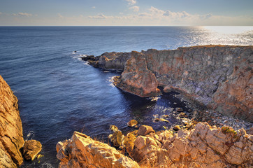 Beautiful landscape on rocky shore