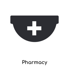 pharmacy icon isolated on white background. Simple and editable pharmacy icons. Modern icon vector illustration.
