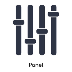 panel icon isolated on white background. Simple and editable panel icons. Modern icon vector illustration.