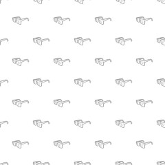 Smart glasses icon in outline style isolated on white background. Innovation symbol