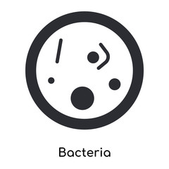 bacteria icon isolated on white background. Simple and editable bacteria icons. Modern icon vector illustration.