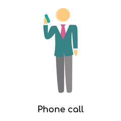 phone call icon isolated on white background. Simple and editable phone call icons. Modern icon vector illustration.