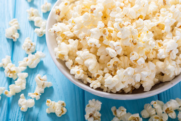 Popcorn snack in bowl