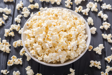 Popcorn snack in bowl