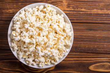 Popcorn snack in bowl