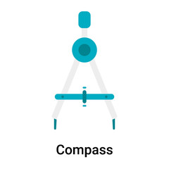 Compass icon vector sign and symbol isolated on white background, Compass logo concept
