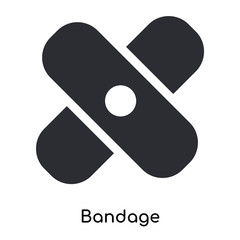 bandage icon isolated on white background. Simple and editable bandage icons. Modern icon vector illustration.