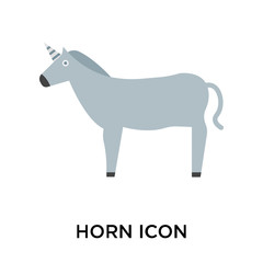 Horn icon vector sign and symbol isolated on white background, Horn logo concept