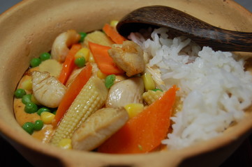 Thailändisches Curry mit Rindfleisch