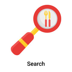 Search icon vector sign and symbol isolated on white background, Search logo concept